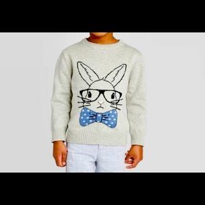 Cat and Jack Nerd Bunny Sweater - 5T